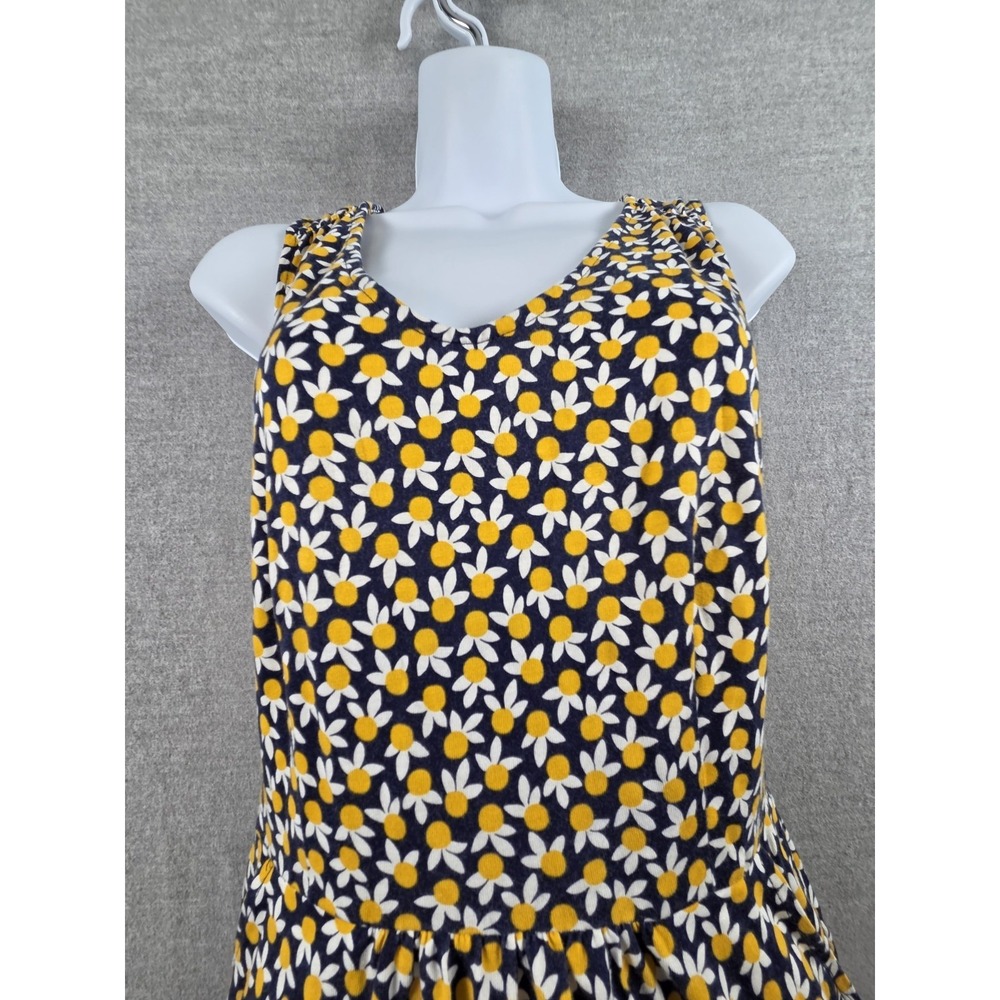 Boden Womens 4 Navy Yellow Scattered Daisies Sleeveless Dress‎ Boho Cottagecore - Picture 2 of 8